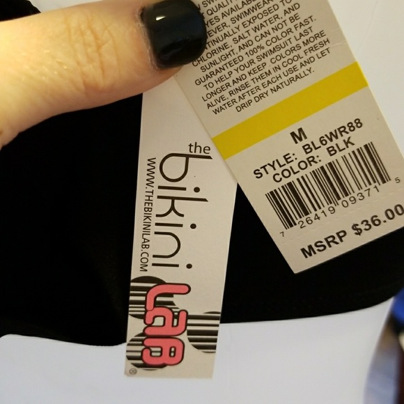 The Bikini Lab Hanky Flounce Bikini Top NORDSTROM - Picture 6 of 7